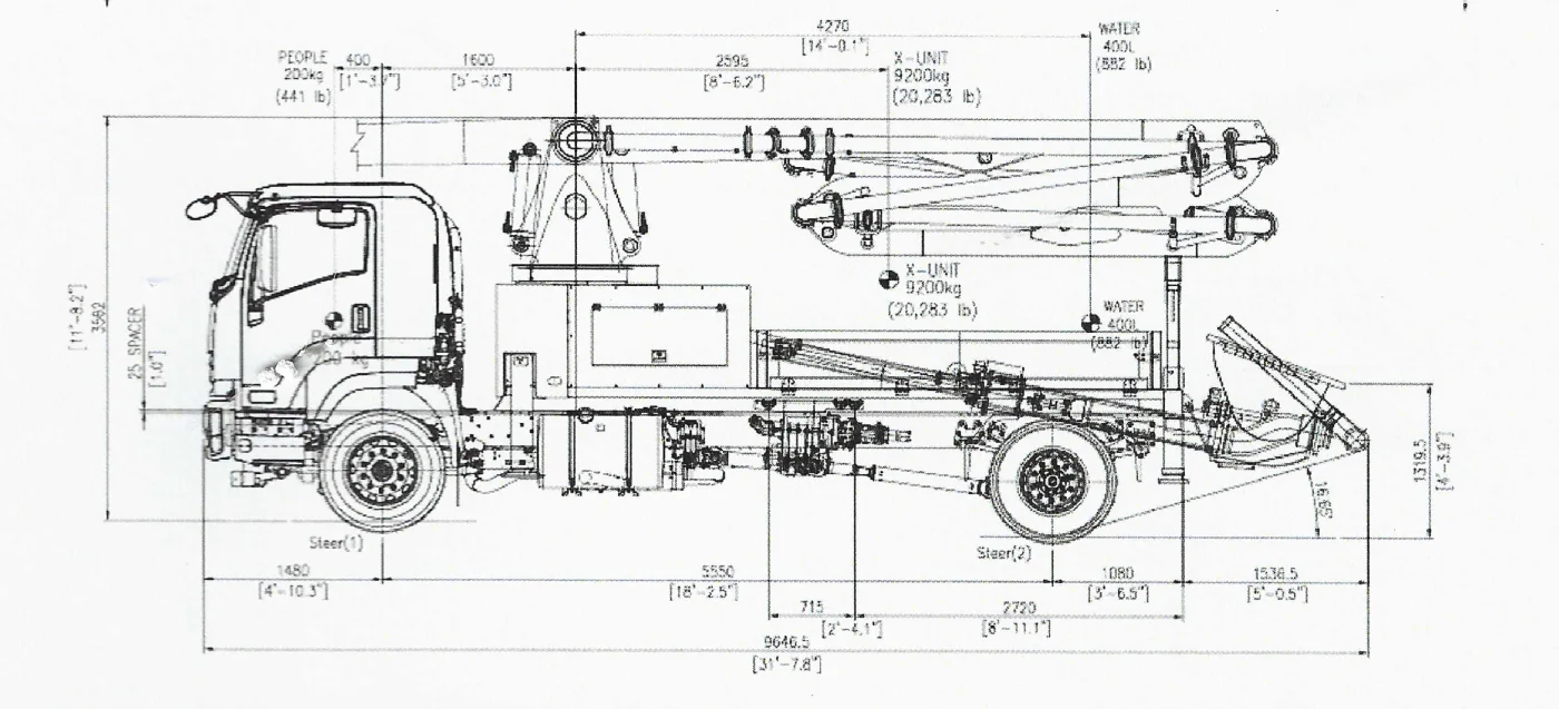 HR21-4ZR Cab-over chassis drawing