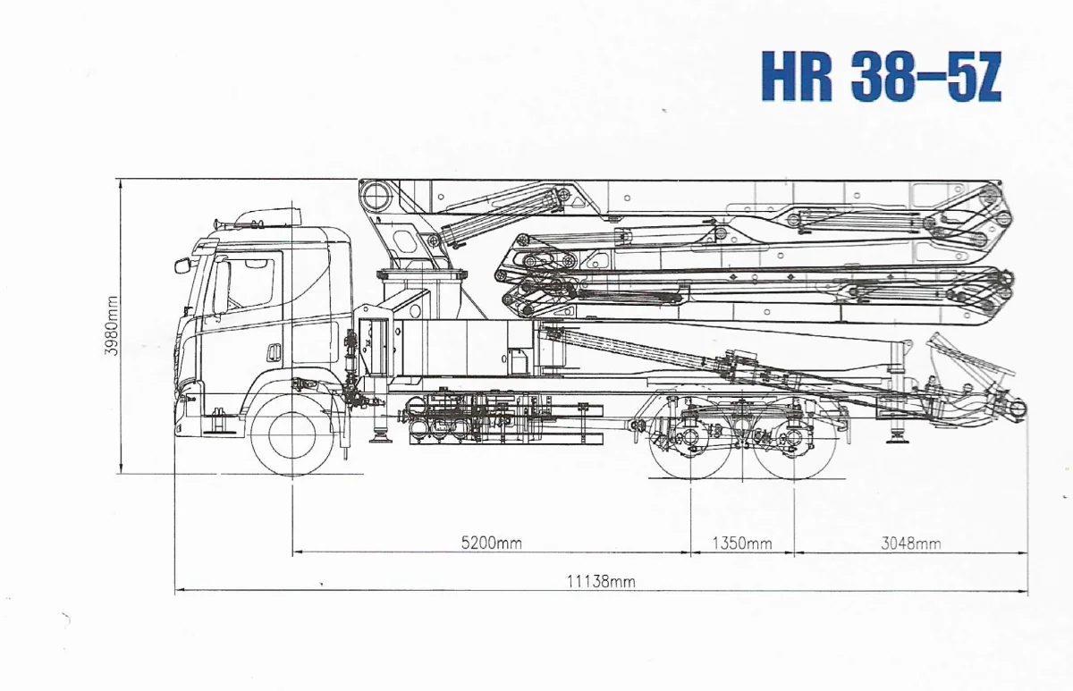 HR38-5Z Cab-over chassis drawing