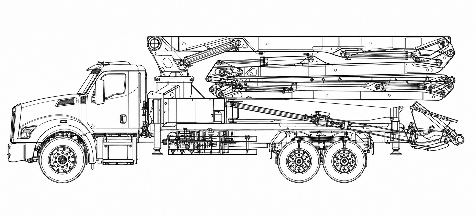 HR38-5Z Conventional (long-nose) chassis drawing