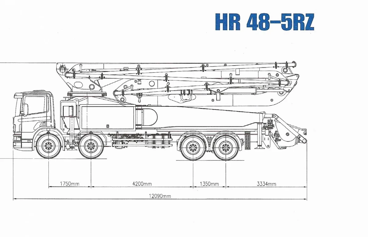 HR48-5RZ Cab-over chassis drawing