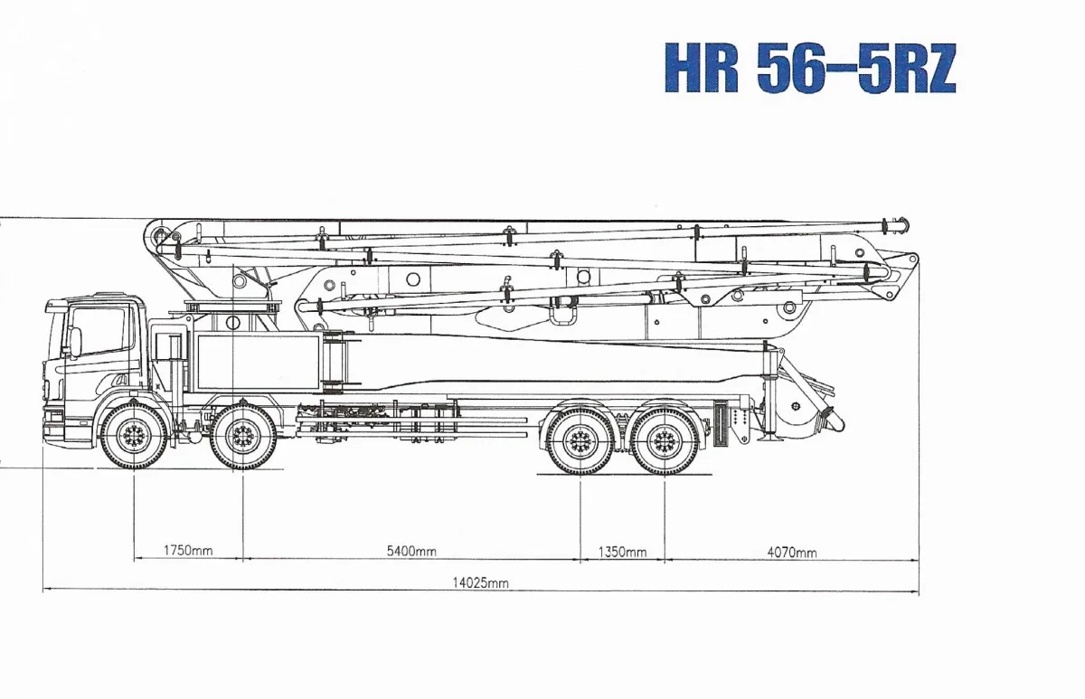 HR56-5RZ Cab-over chassis drawing