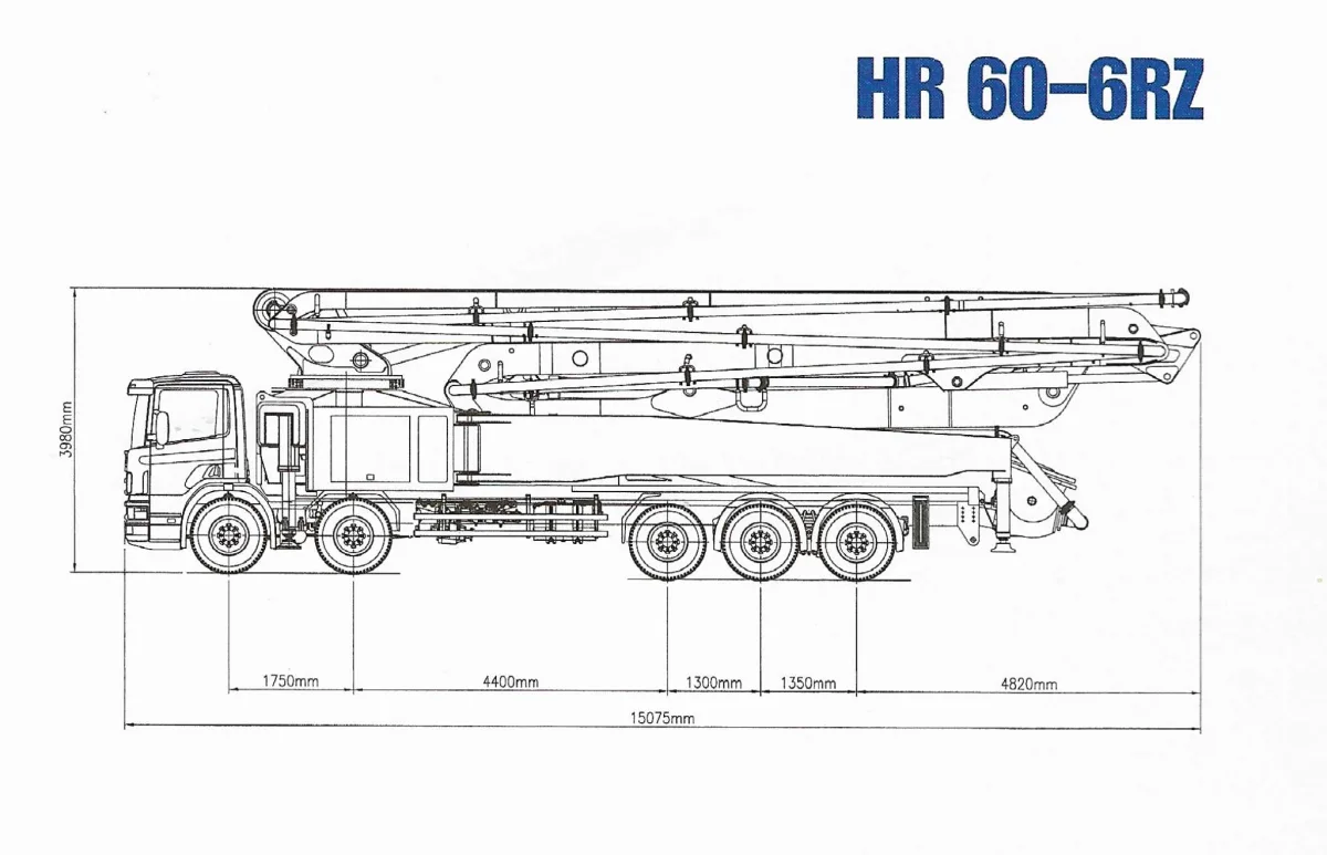 HR60-6RZ Cab-over chassis drawing