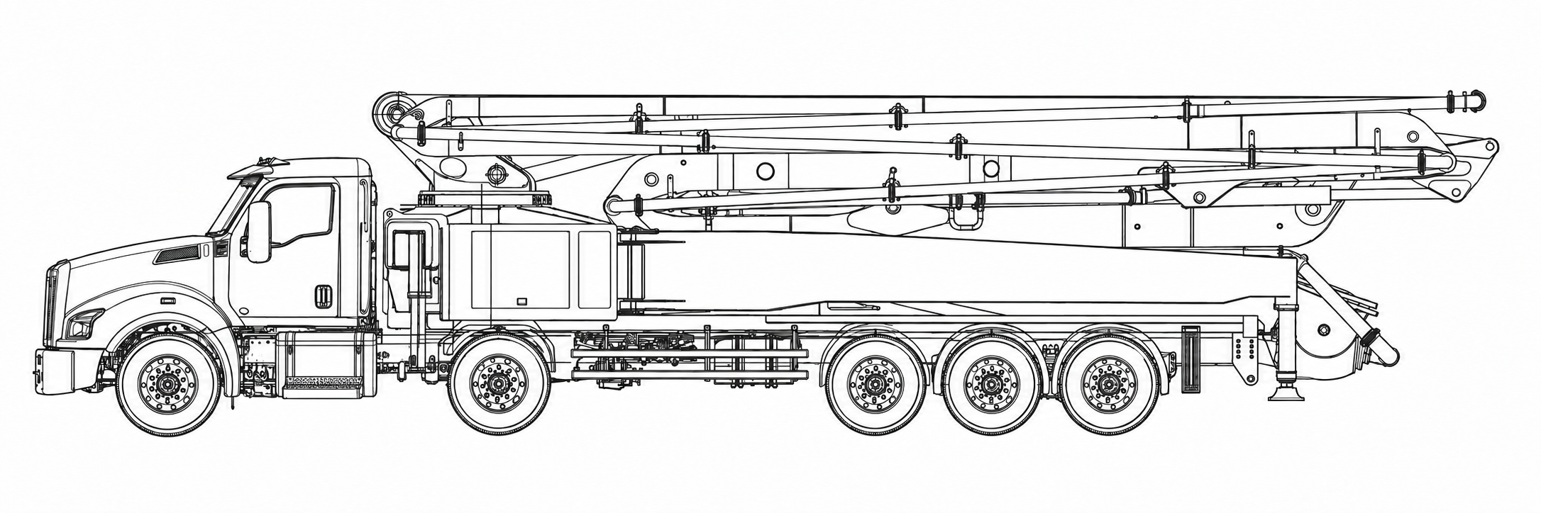 HR60-6RZ Conventional (long-nose) chassis drawing